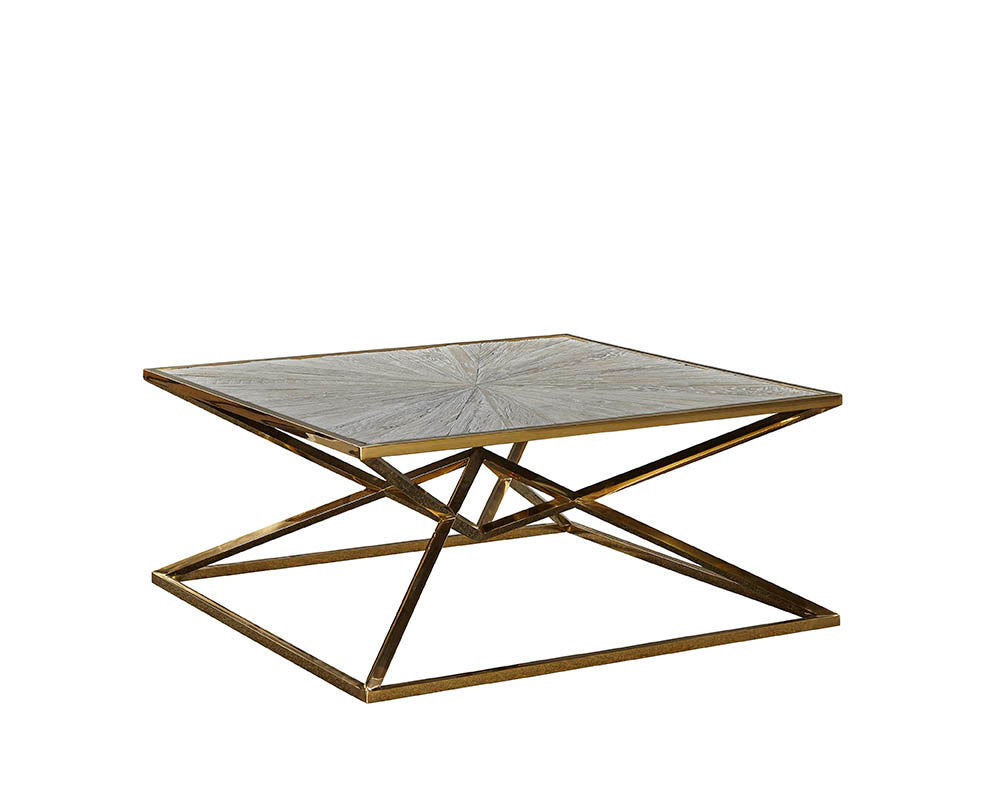 Gold Starburst coffee table