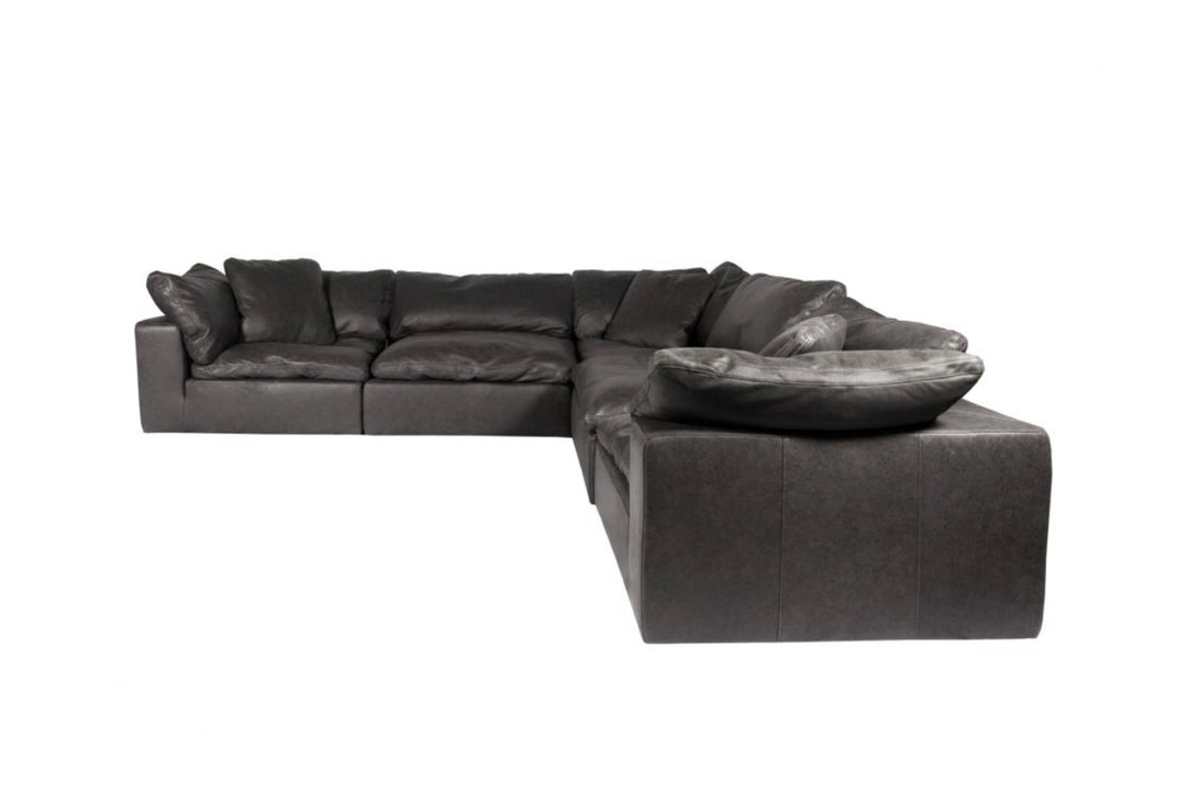 Classic Leather Sectional Modular Sofa